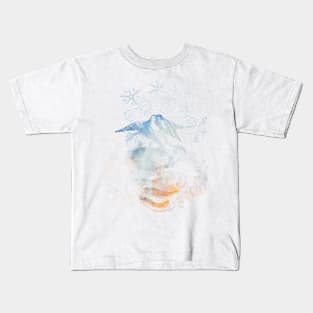 Bird Love in Bonfire Kids T-Shirt